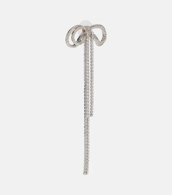 Bow crystal-embellished earrings | Self-Portrait
