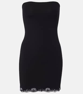 Lace-trimmed jersey minidress | Gucci