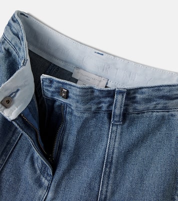 Patch-appliqué barrel-leg jeans | Stella McCartney Kids
