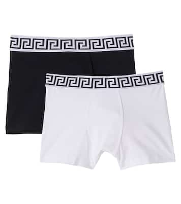 Set of 2 cotton-blend jersey briefs | Versace Kids