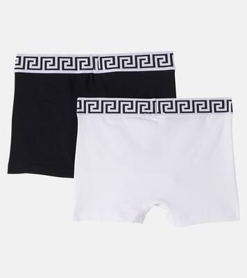 Set of 2 cotton-blend jersey briefs | Versace Kids