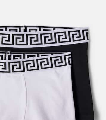 Set of 2 cotton-blend jersey briefs | Versace Kids