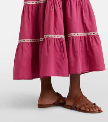 Chandra tiered cotton midi dress | Rixo