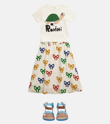 Bow printed lyocell skirt | Mini Rodini