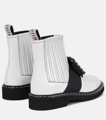 Viv' Rangers brushed leather Chelsea boots | Roger Vivier