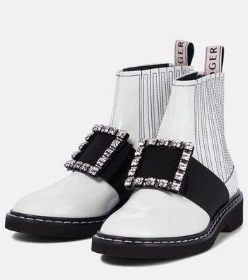 Viv' Rangers brushed leather Chelsea boots | Roger Vivier
