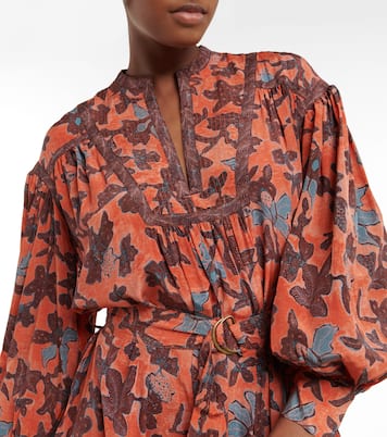 Robe midi Taiana à fleurs | Ulla Johnson