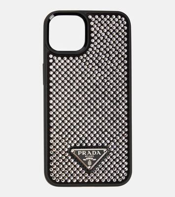 Crystal-embellished iPhone 13 case | Prada