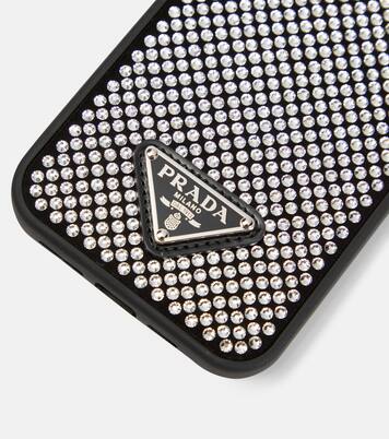 Crystal-embellished iPhone 13 case | Prada