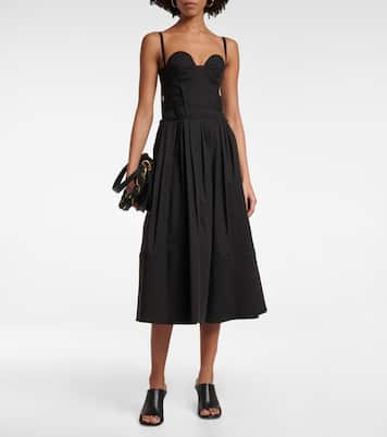 Robe midi en coton mélangé | Proenza Schouler