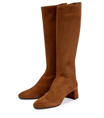 Stiefel Saint Honore aus Veloursleder | Aquazzura