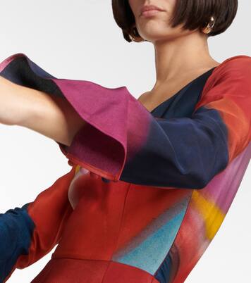 Robe longue imprimée en soie | Chloé