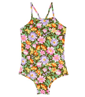 Trout floral printed swimsuit | The Animals Observatory