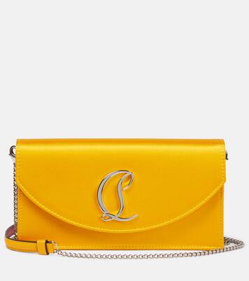Loubi54 satin clutch | Christian Louboutin