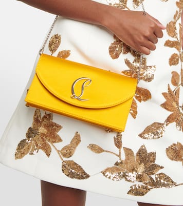Loubi54 satin clutch | Christian Louboutin