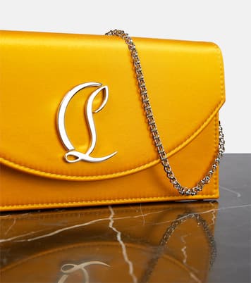 Loubi54 satin clutch | Christian Louboutin