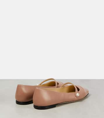 Elisa leather ballet flats | Jimmy Choo
