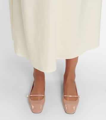 Elisa leather ballet flats | Jimmy Choo