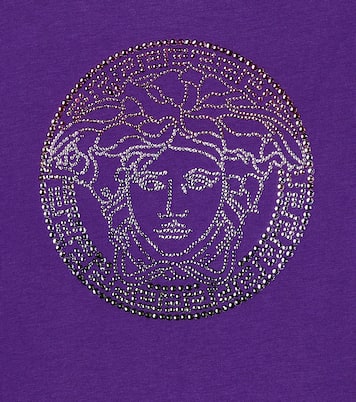 Medusa embellished cotton jersey T-shirt | Versace Kids