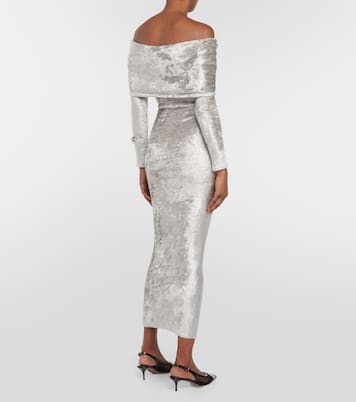Midikleid aus Samt | Alaïa