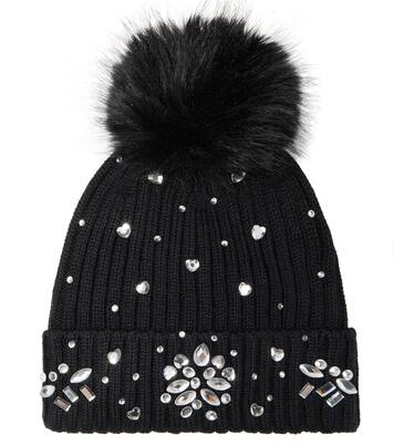 Embellished knit beanie | Monnalisa