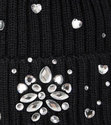 Embellished knit beanie | Monnalisa