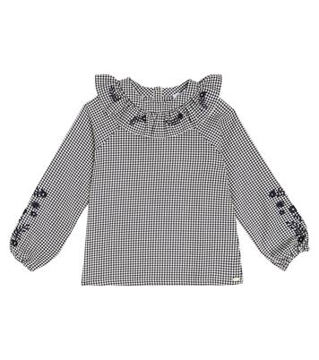 Embroidered checked blouse | Tartine et Chocolat