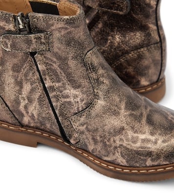 Sid Jodzip metallic leather boots | Pom d'Api