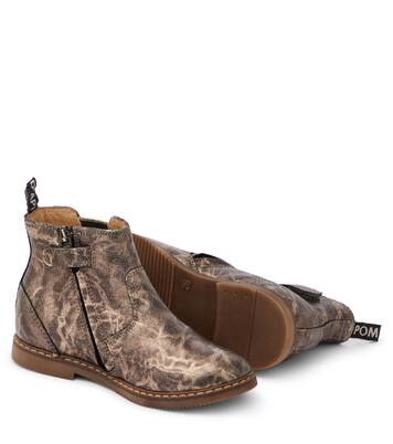 Sid Jodzip metallic leather boots | Pom d'Api