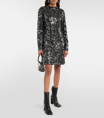 Ankle Boots Marine 95 aus Leder | Amina Muaddi