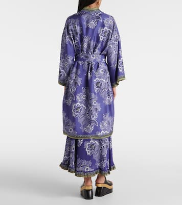 Bedruckter Morgenmantel aus Seiden-Twill | Etro