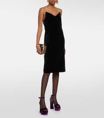 Plateausandalen Holly aus Samt | Gianvito Rossi