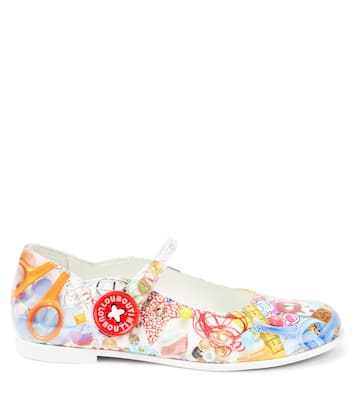 Mary-Jane-Ballerinas Melobib aus Lackleder | Christian Louboutin Kids
