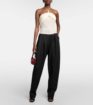 Embellished halterneck top | Magda Butrym