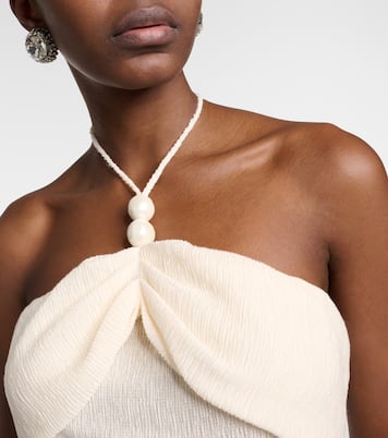 Embellished halterneck top | Magda Butrym