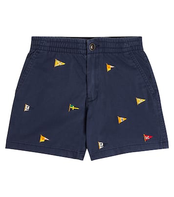 Polo Prepster embroidered cotton shorts | Polo Ralph Lauren Kids