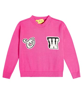 Logo wool sweater | Off-White Kids