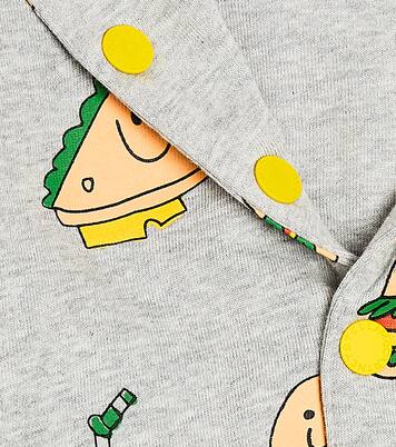 Printed cotton jersey cardigan | Stella McCartney Kids