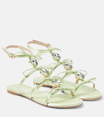 Verzierte Sandalen aus Satin | Giambattista Valli