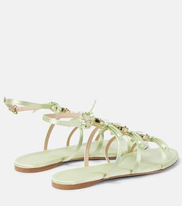 Verzierte Sandalen aus Satin | Giambattista Valli