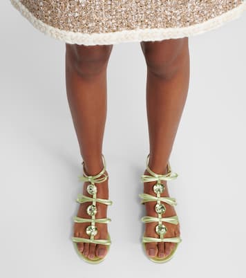 Verzierte Sandalen aus Satin | Giambattista Valli