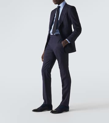 Greggo leather-trimmed Oxford shoes | Christian Louboutin