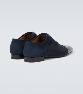 Greggo leather-trimmed Oxford shoes | Christian Louboutin