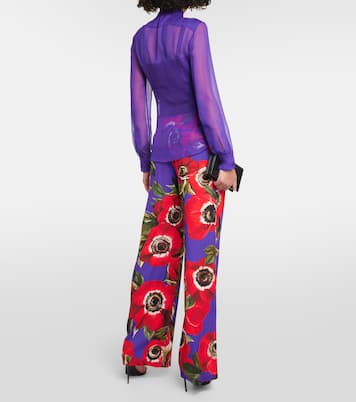 Schluppenbluse aus Seidenchiffon | Dolce&Gabbana