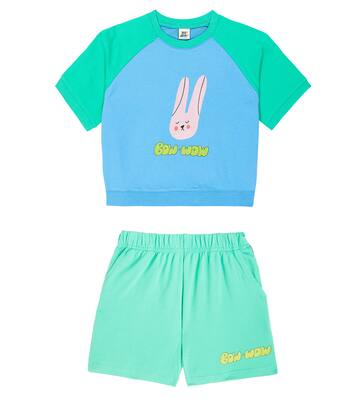 Rabbit cotton jersey sweatshirt and sweatpants set | Jellymallow