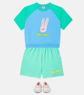 Rabbit cotton jersey sweatshirt and sweatpants set | Jellymallow