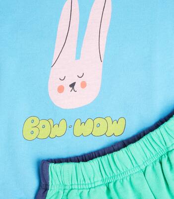 Rabbit cotton jersey sweatshirt and sweatpants set | Jellymallow