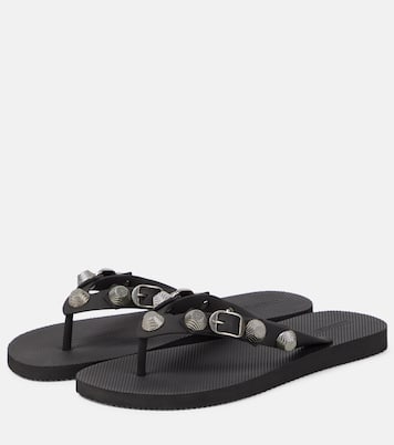 Cagole embellished thong sandals | Balenciaga