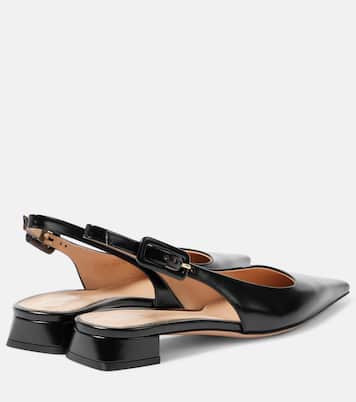 Lindsay patent leather slingback flats | Gianvito Rossi