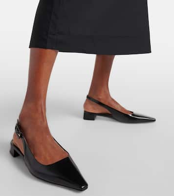Lindsay patent leather slingback flats | Gianvito Rossi